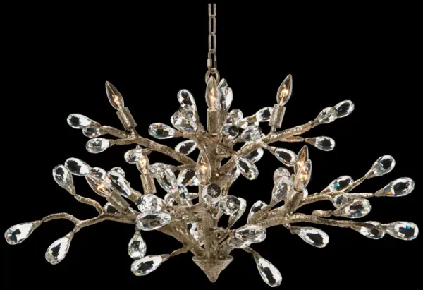 Budding Crystal Ten-Light Chandelier