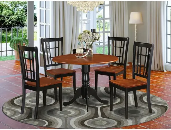 5 Pc Kitchen nook Dining set-Kitchen Table and Kitchen4 Chairs