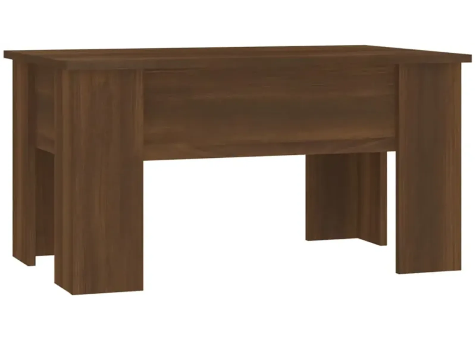 vidaXL Coffee Table Brown Oak 31.1"x19.3"x16.1" Engineered Wood