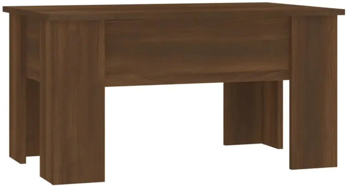 vidaXL Coffee Table Brown Oak 31.1"x19.3"x16.1" Engineered Wood