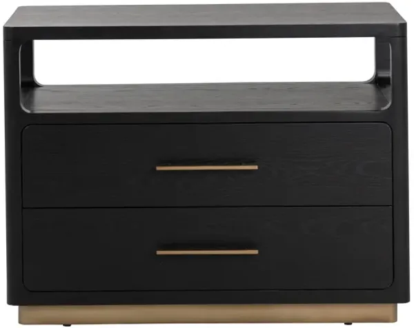 Danette Black Nightstand