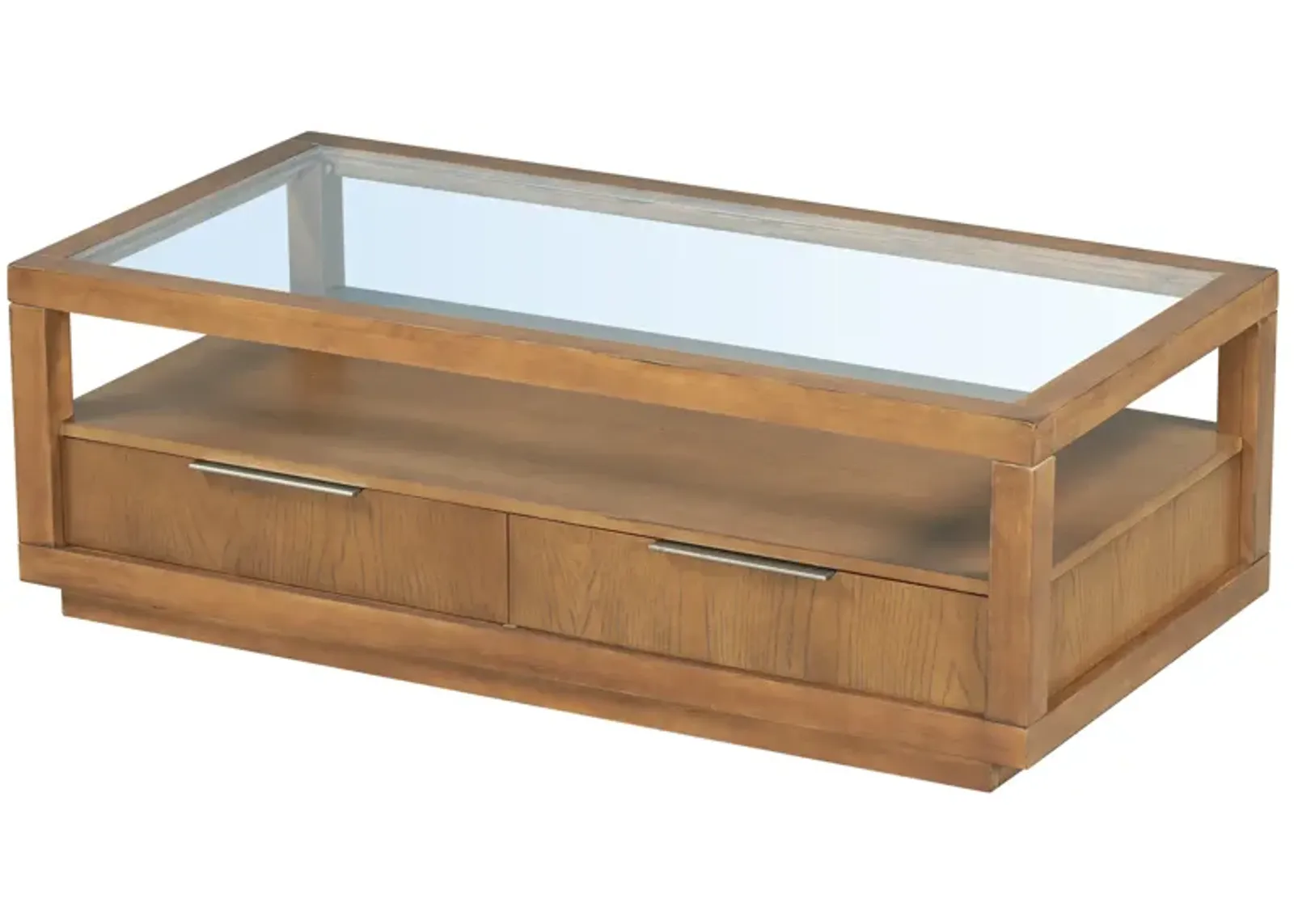 Merax Modern  Coffee Table with 2 Drawers