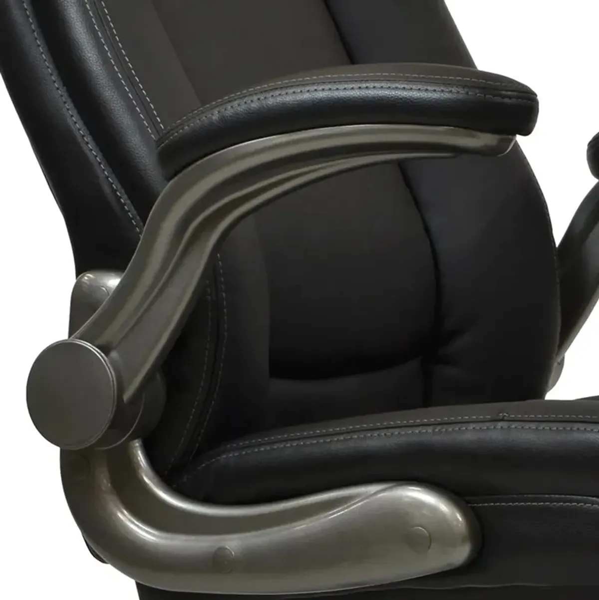 Techni Mobili Medium Back Executive Office Chair with Flip-up Arms. Color: Black