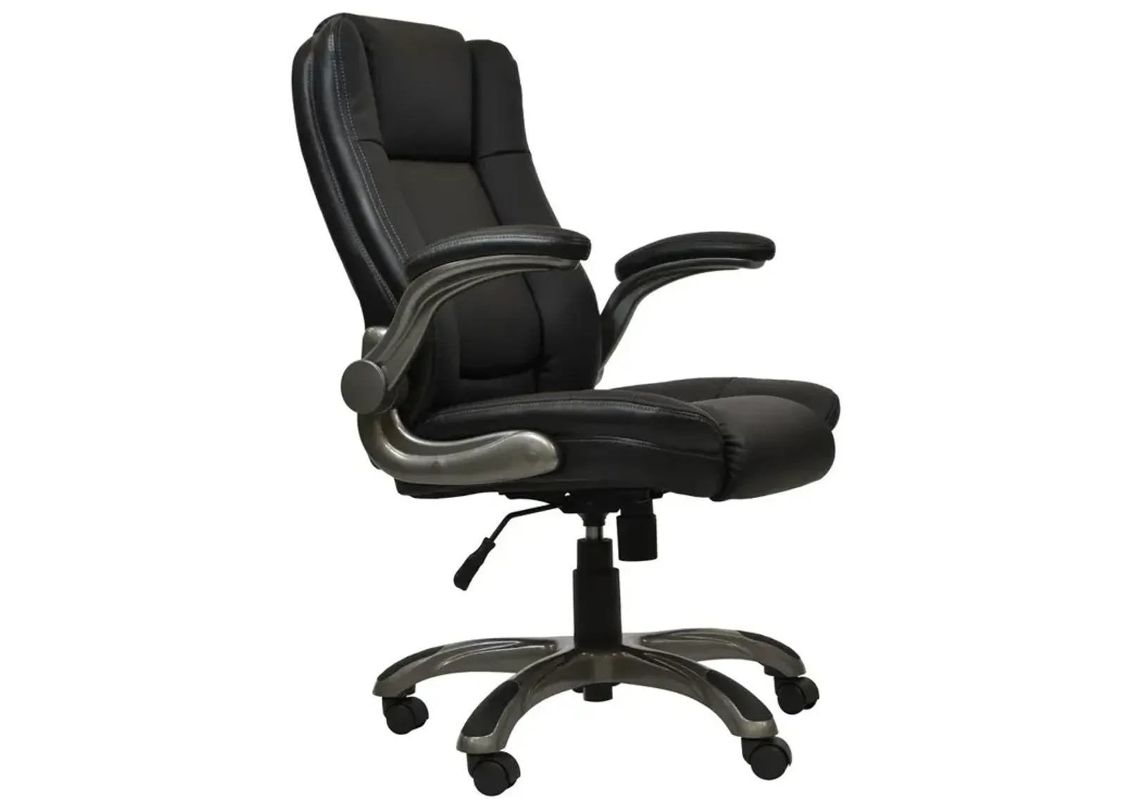 Techni Mobili Medium Back Executive Office Chair with Flip-up Arms. Color: Black