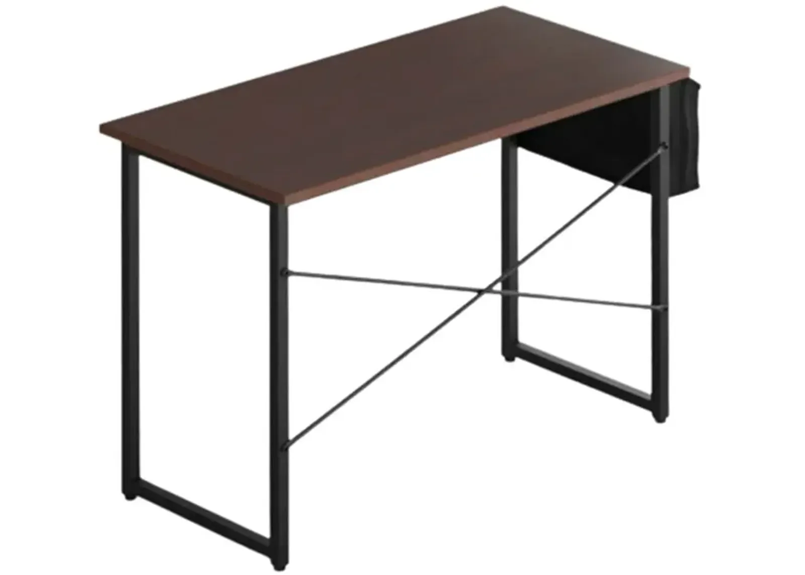 Modern Computer Desk Study Writing Table Home Office with Storage Bag Coffee