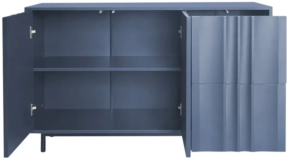 Merax Wave Pattern Storage Cabinet MDF