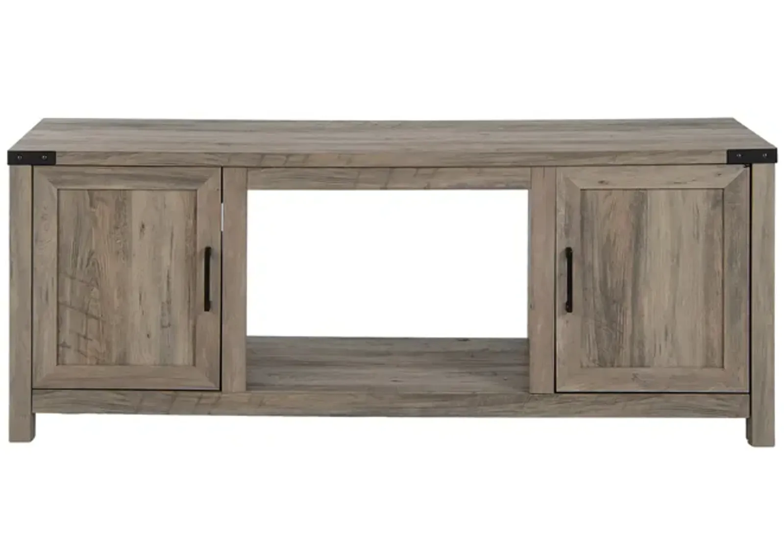 Electric Fireplace TV Stand with Storage Cabinets for TVs up to 70 Inch-Natural