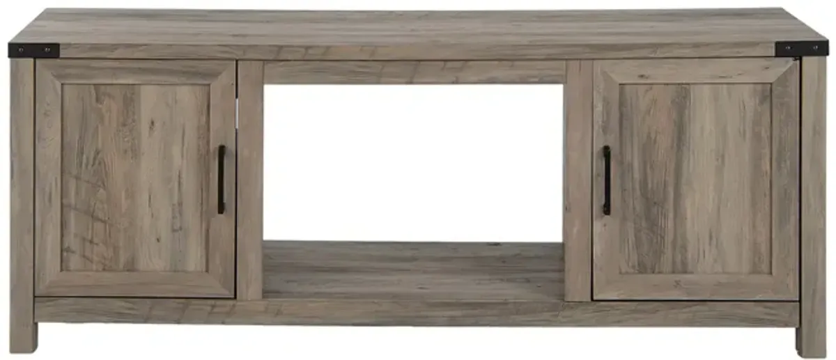 Electric Fireplace TV Stand with Storage Cabinets for TVs up to 70 Inch-Natural