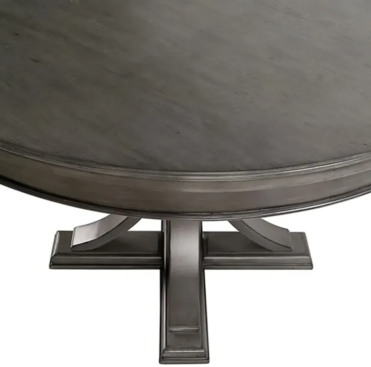 Gracie Mills Anastasia Distressed Solid Round Dining Table