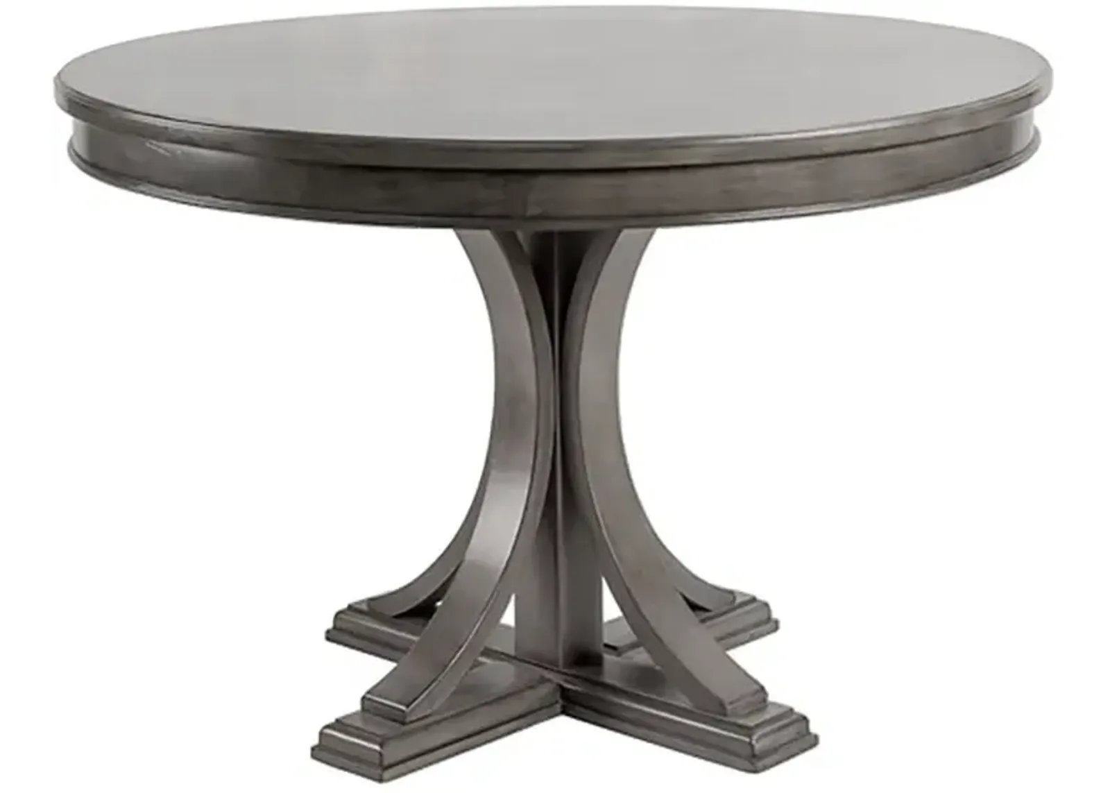 Gracie Mills Anastasia Distressed Solid Round Dining Table