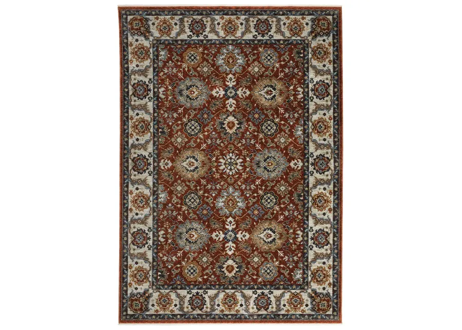 Aberdeen 5'3" x 7'6" Red Rug