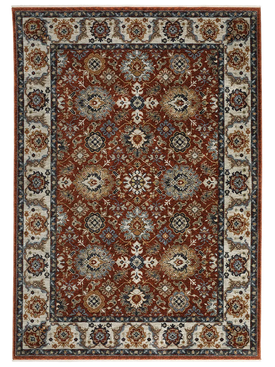 Aberdeen 5'3" x 7'6" Red Rug