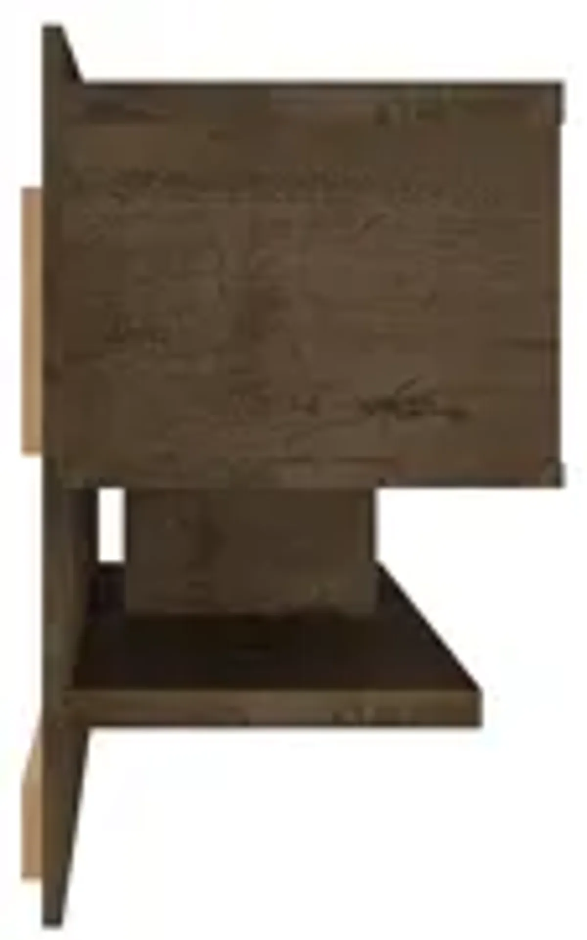 Astor Brown and Yellow Floating Entertainment Center