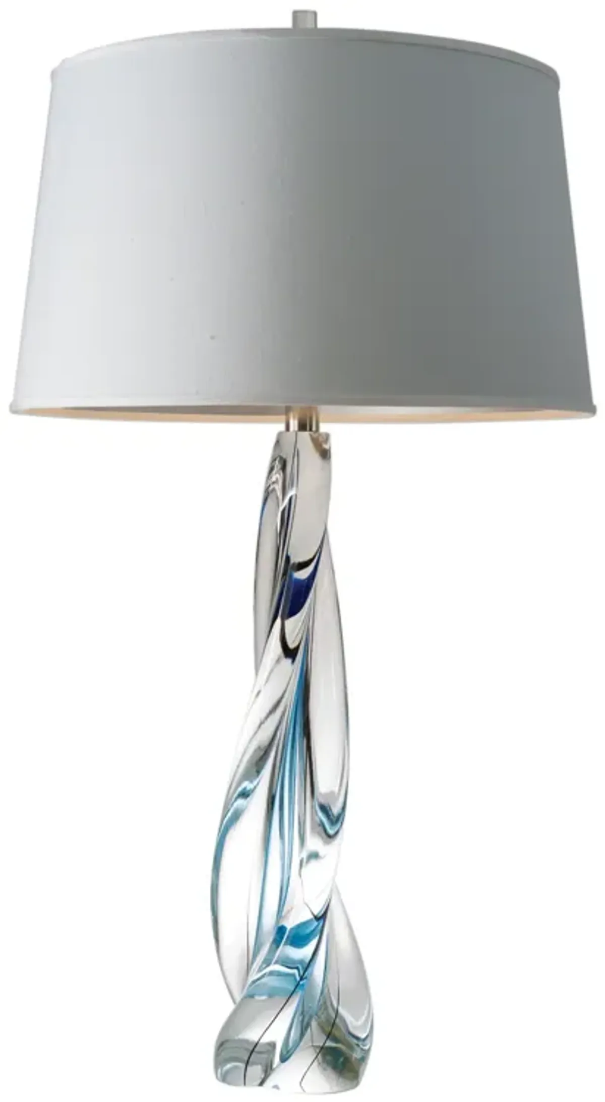 Ocean Twist Lamp with Silk Shade