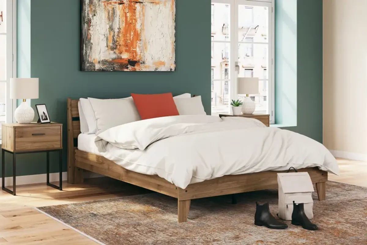 Queen Platform Panel Bed