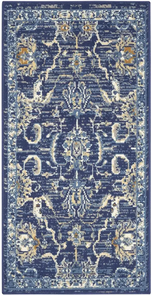 Grafix GRF24 Navy 2'3" x 7'6" Rug