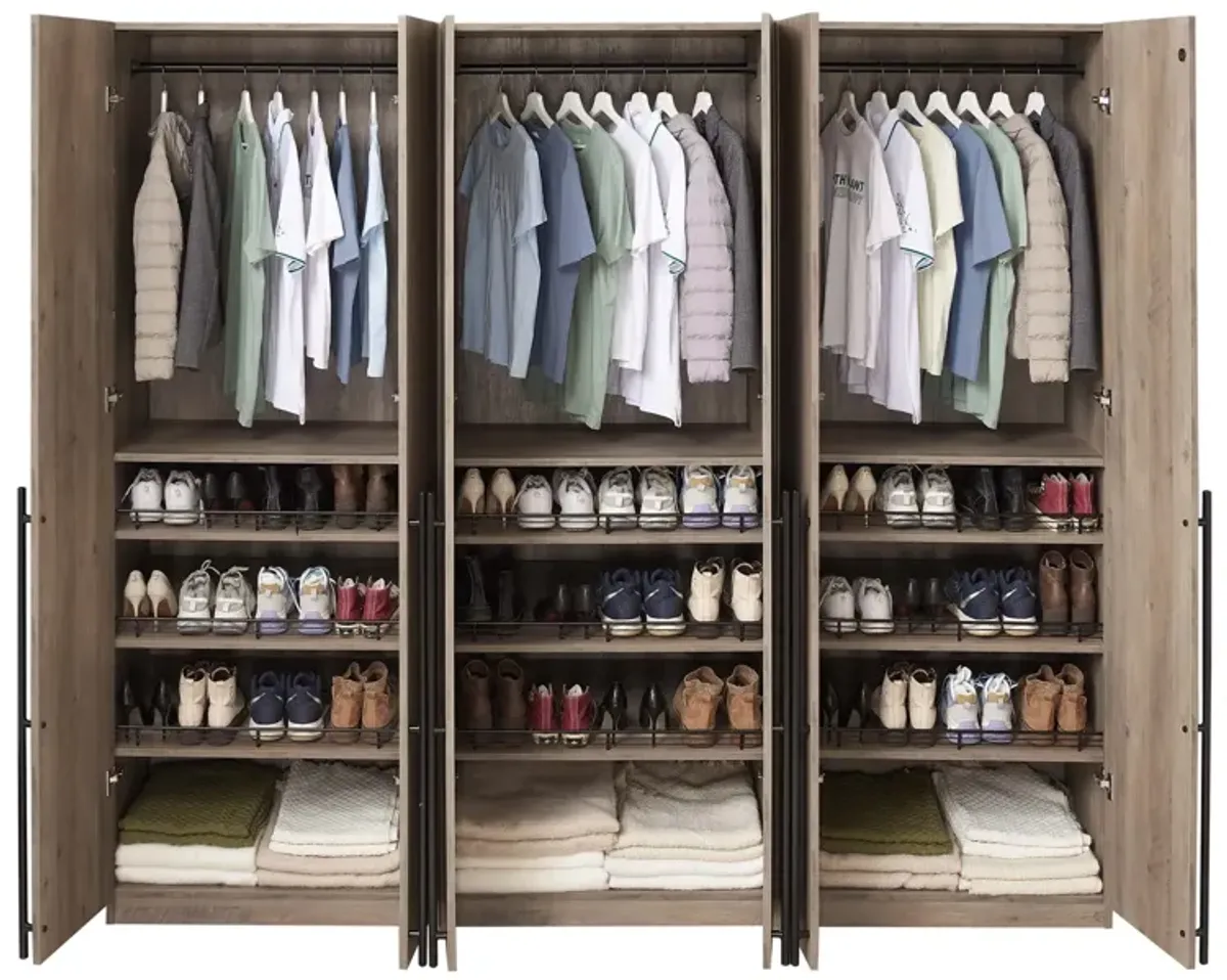 Lee Wardrobe 3.0 in Gray (Set of 3)