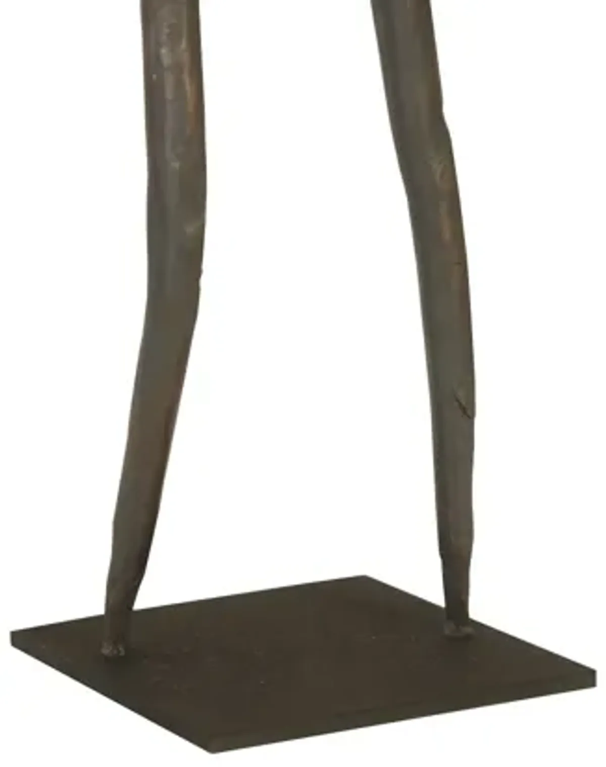 Abstract Arm Up Figure on Metal Base