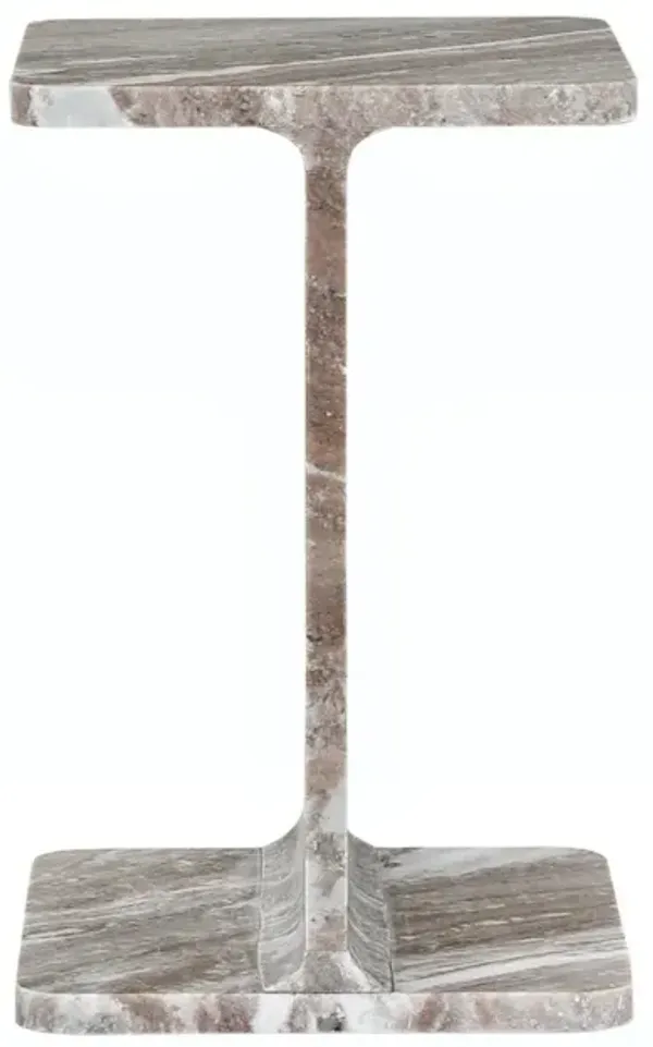 Jofran Enzo Luxury Genuine Solid Marble Icon End Table