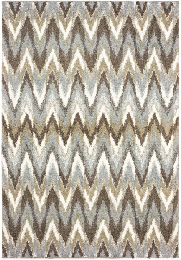 Verona 6'7" x 9'6" Grey Rug