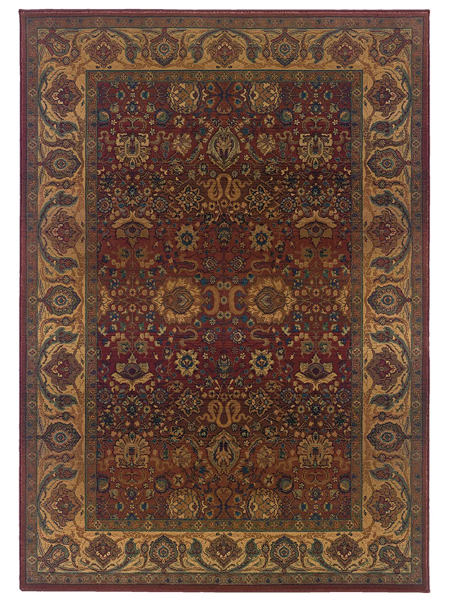 Kharma 2' x 3' Red Rug