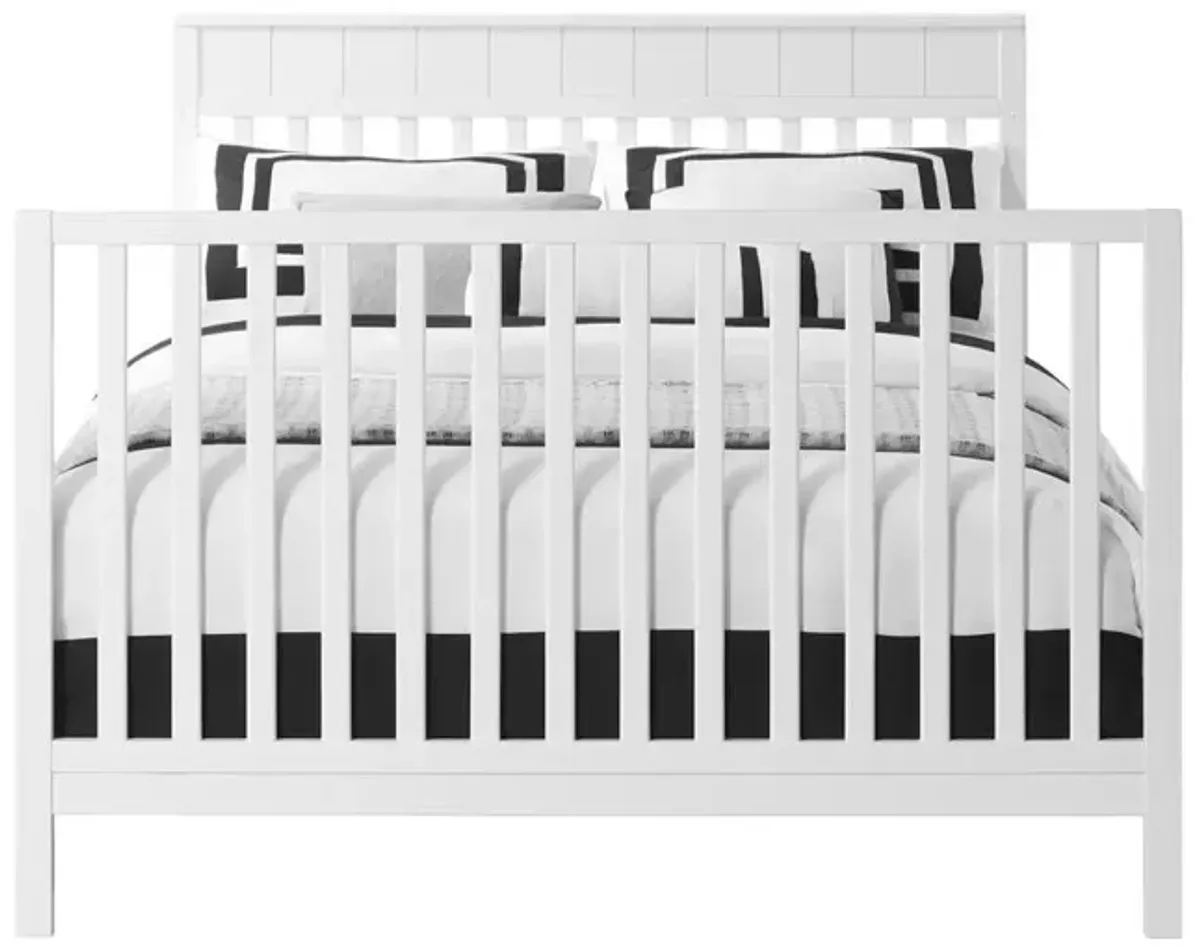 Oxford Baby Logan 4 In 1 Convertible Crib Snow White