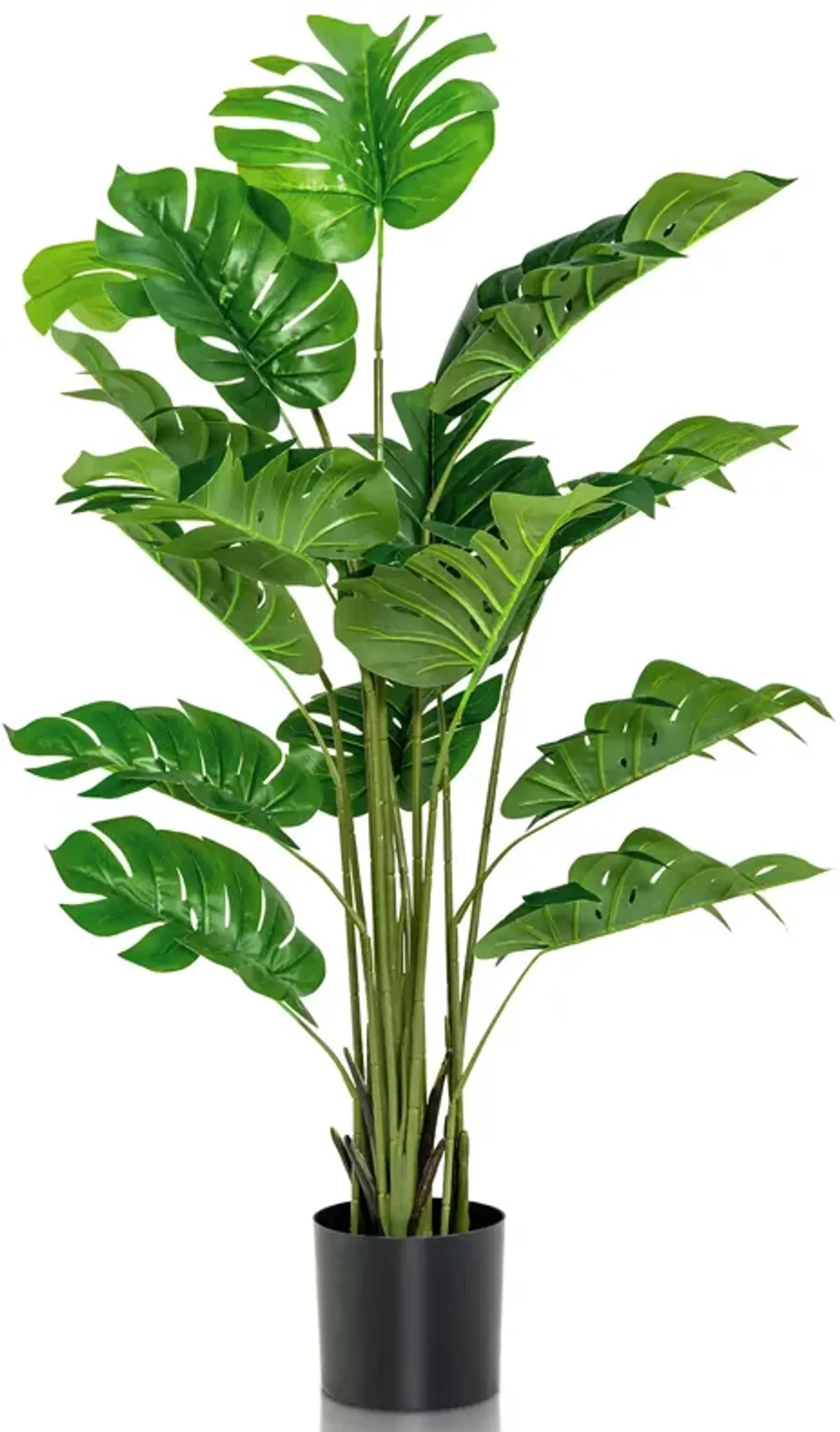 5 Feet Artificial Tree Faux Monstera Deliciosa Plant for Home Indoor and Outdoor