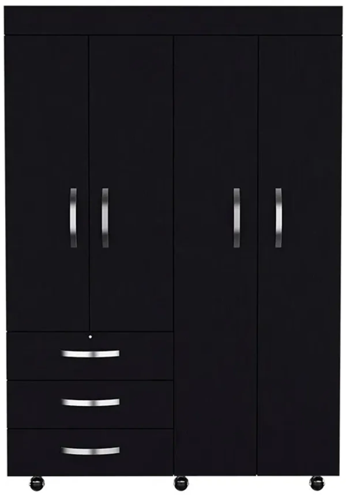 Mobile Armoire Velvet, Bedroom, Black