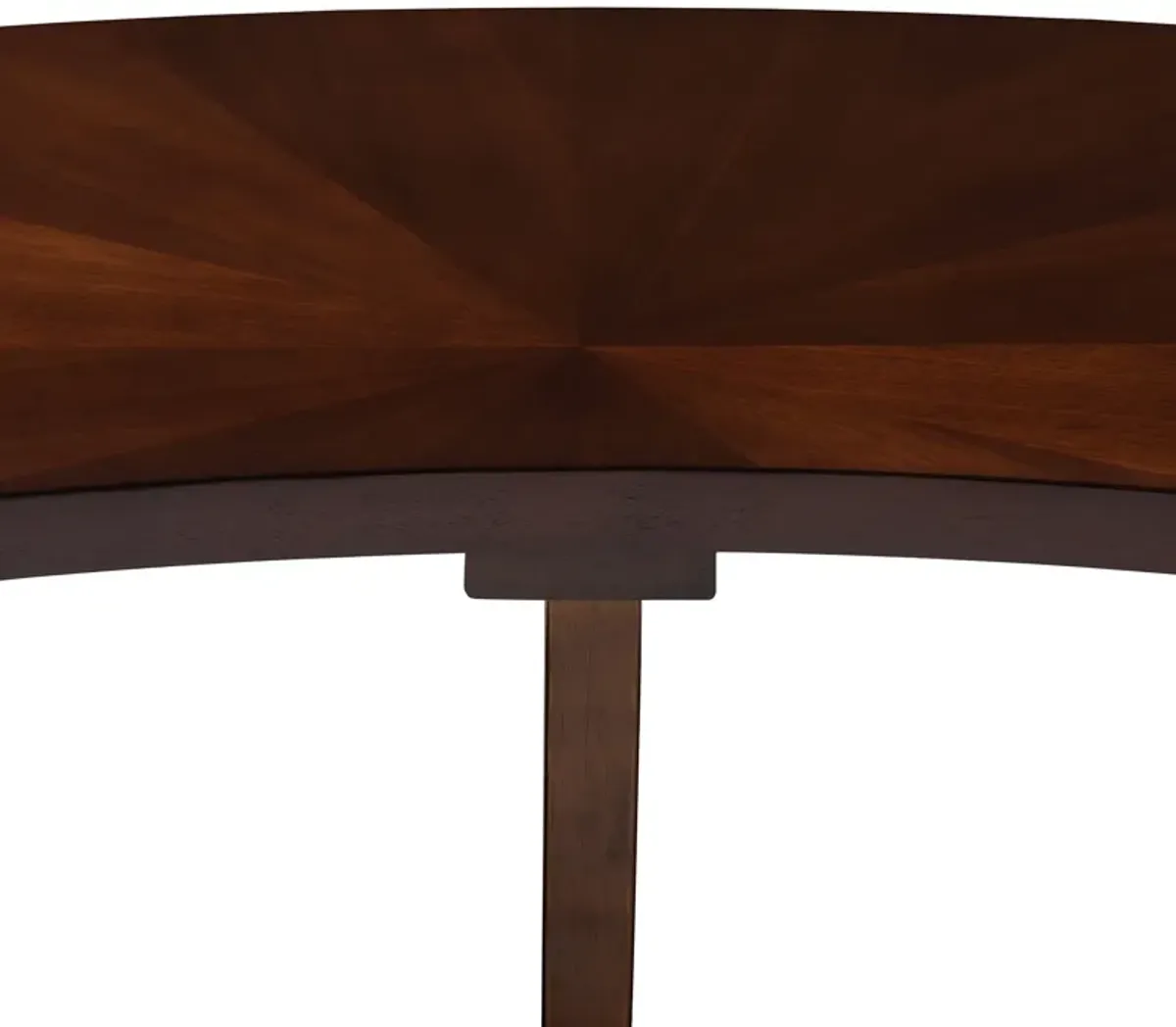 Baxton Studio Berlin Mid-Century Modern Walnut Finished Wood Curved Dining Bench