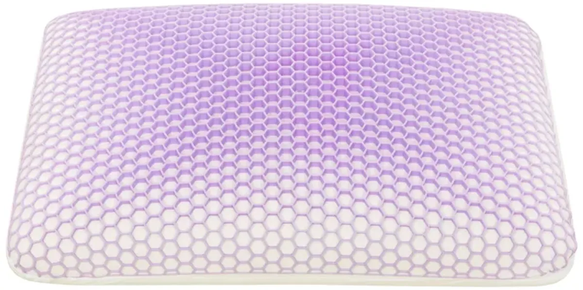 Gers Pillow, Dense Memory Foam and TPE Support, Ergonomic Shape 15x25 - Benzara