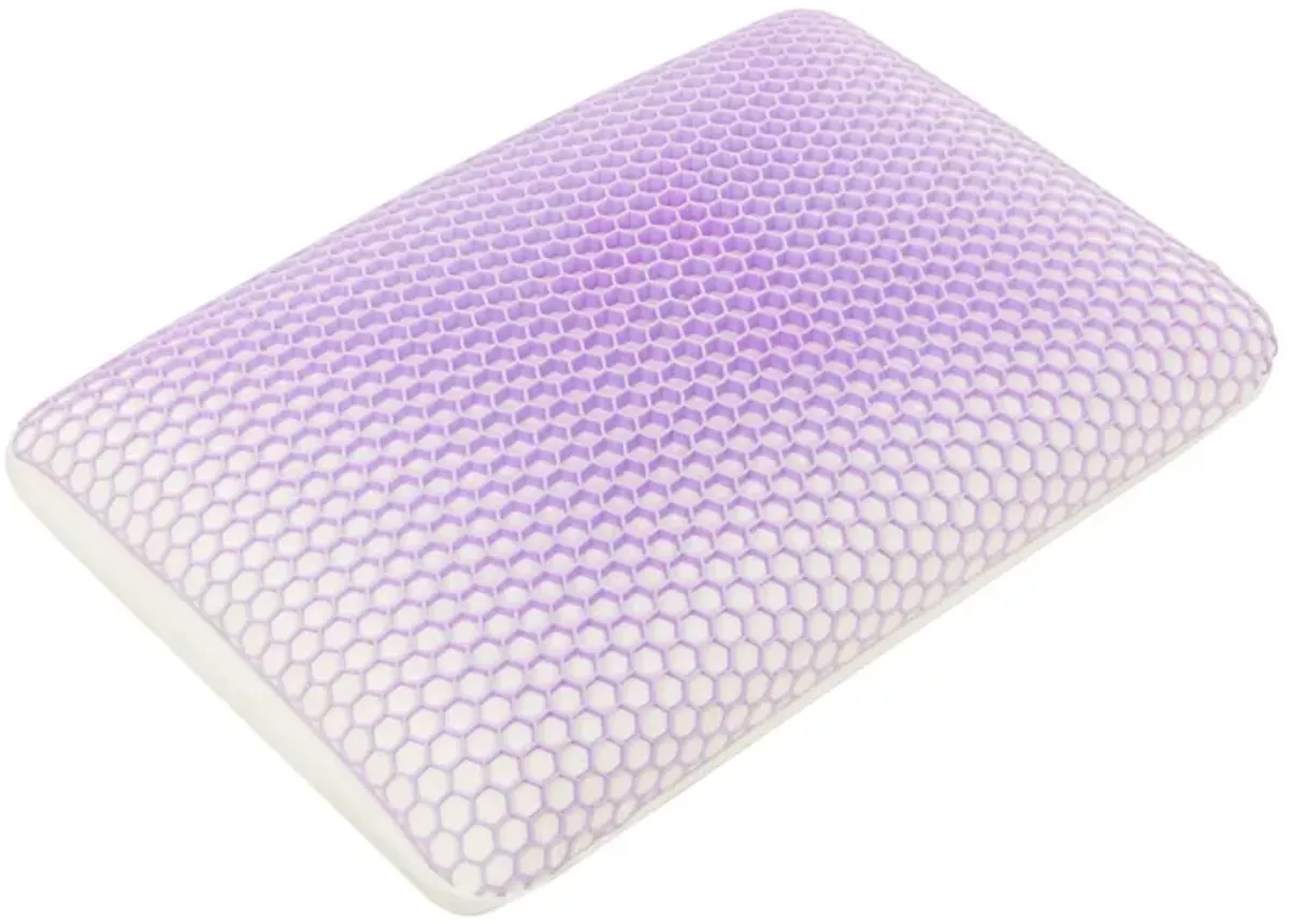 Gers Pillow, Dense Memory Foam and TPE Support, Ergonomic Shape 15x25 - Benzara