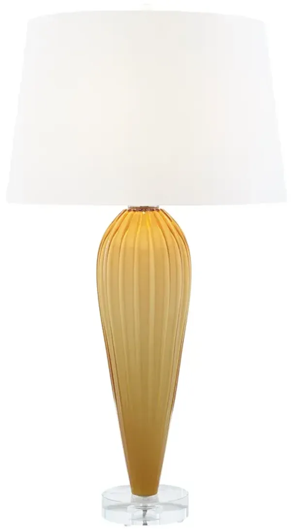 Teardrop Glass Lamp-Yellow