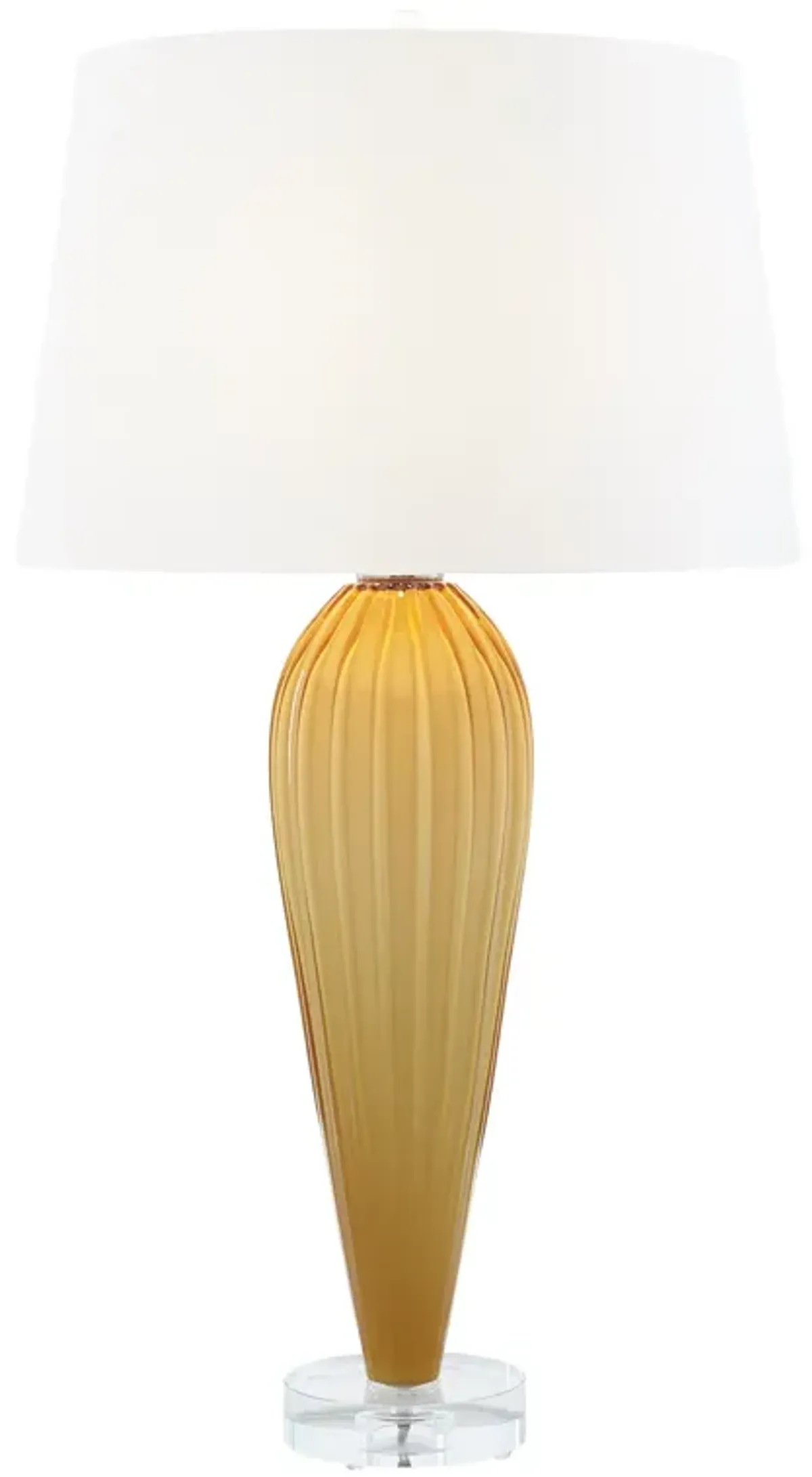 Teardrop Glass Lamp-Yellow