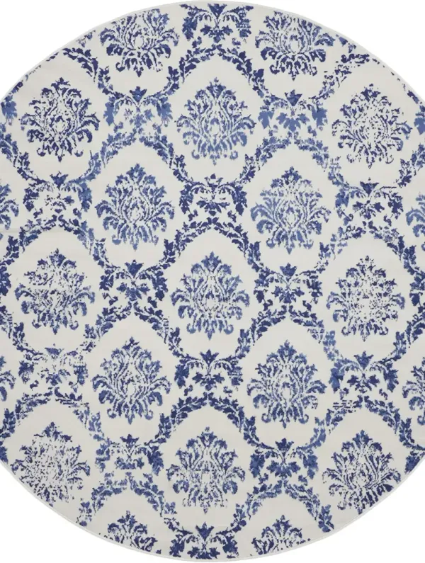 Whimsicle WHS01 Ivory/Navy 8'4" x 11'6" Rug