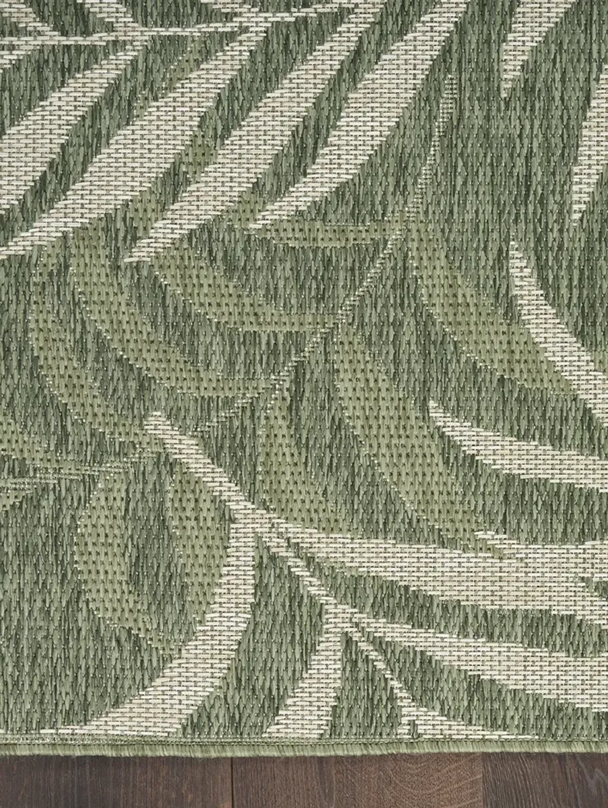 Garden Oasis GOA01 Green/Ivory 2' x 6' Rug