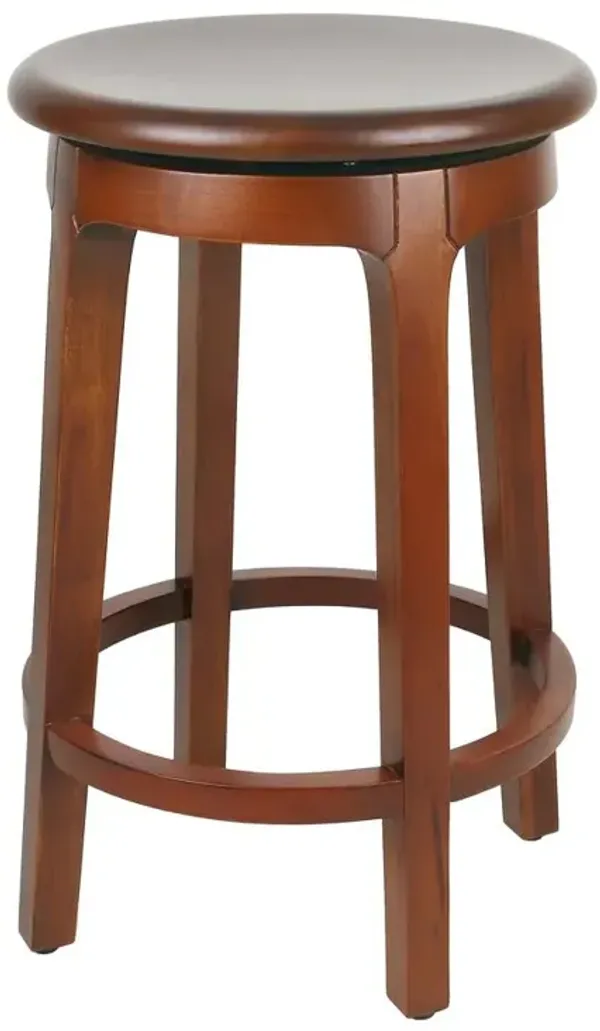 Foxy Mahogany Swivel Counter Stool