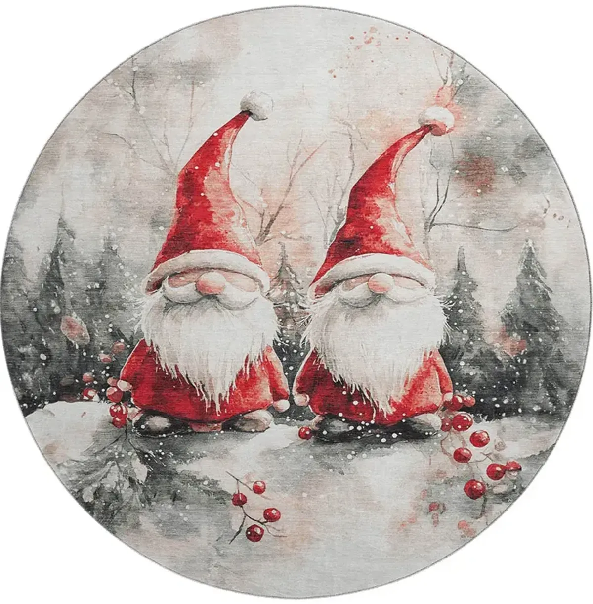 Merry & Bright MY16 8' Round Rug