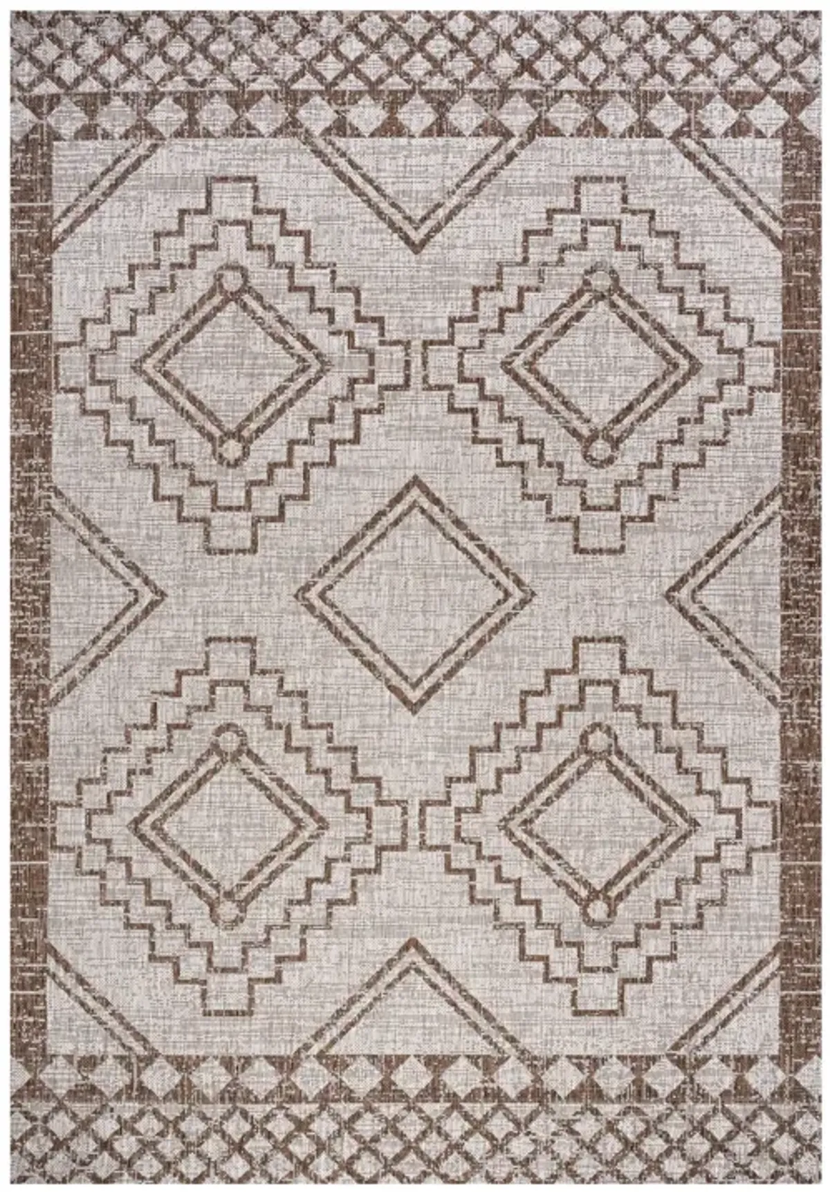 Marokko Diamond Tribal Medallion Indoor/Outdoor Area Rug