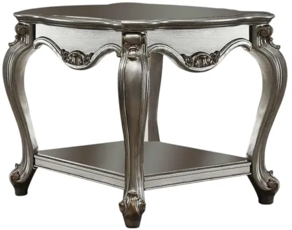 Solid Hardwood End Table with Storage Shelf – Minimalist Design for Any Room