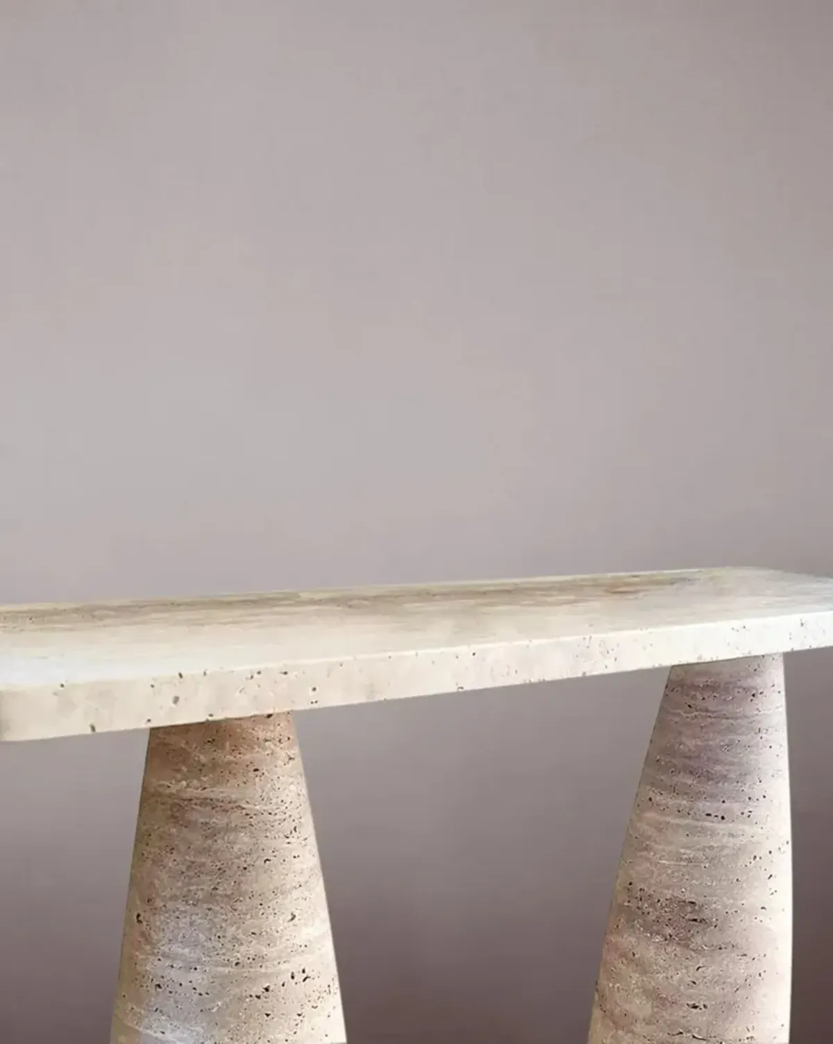 Gamme Travertine Console Table 60"