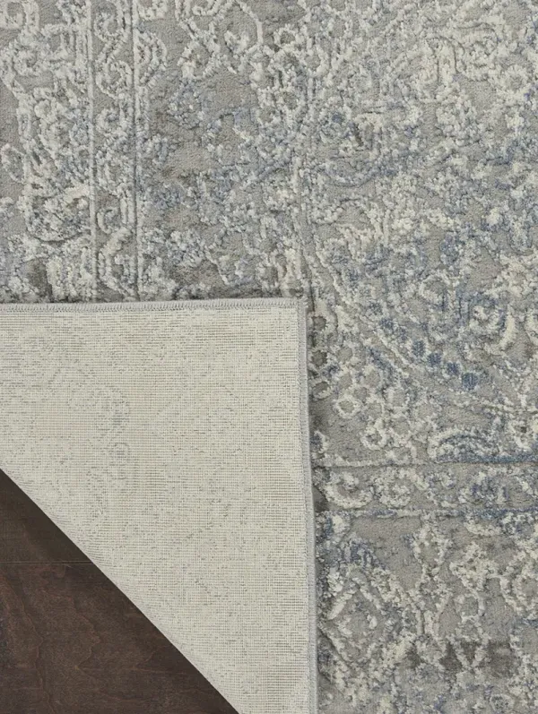 Rustic Textures RUS09 Ivory/Light Blue 9'3" x 12'9" Rug