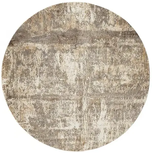 Parker 3701F Tan 7'9" Round Rug