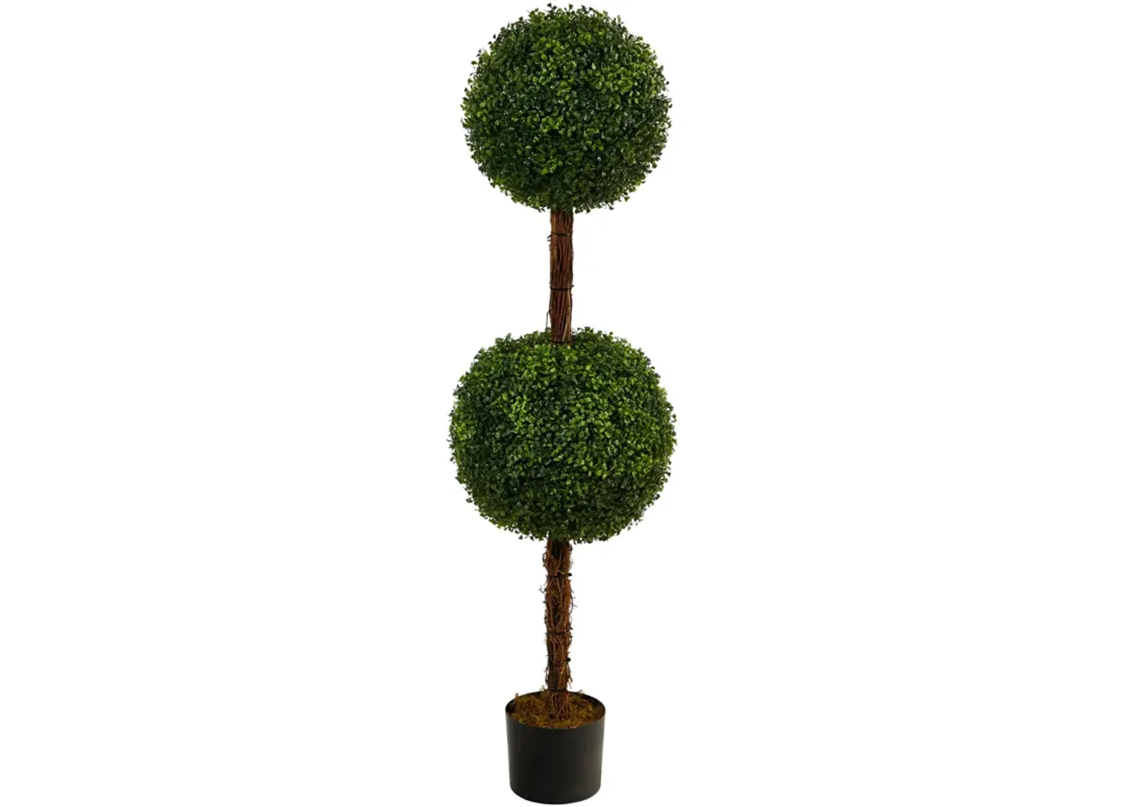 HomPlanti 4.5 Feet Boxwood Double Ball Topiary Artificial Tree (Indoor/Outdoor)