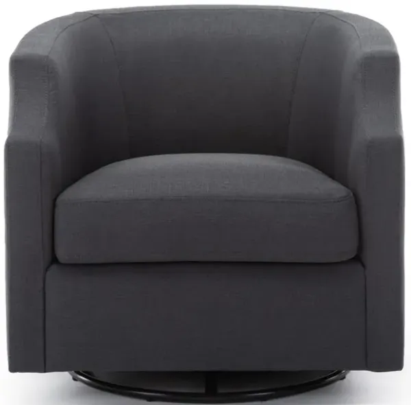 Comfort Pointe Infinity Ashen Grey Swivel Glider Barrel Chair