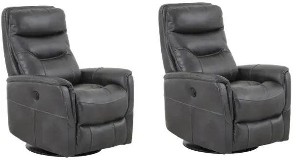 Parker Living Gemini - Flint Power Swivel Glider Recliner Two Pack