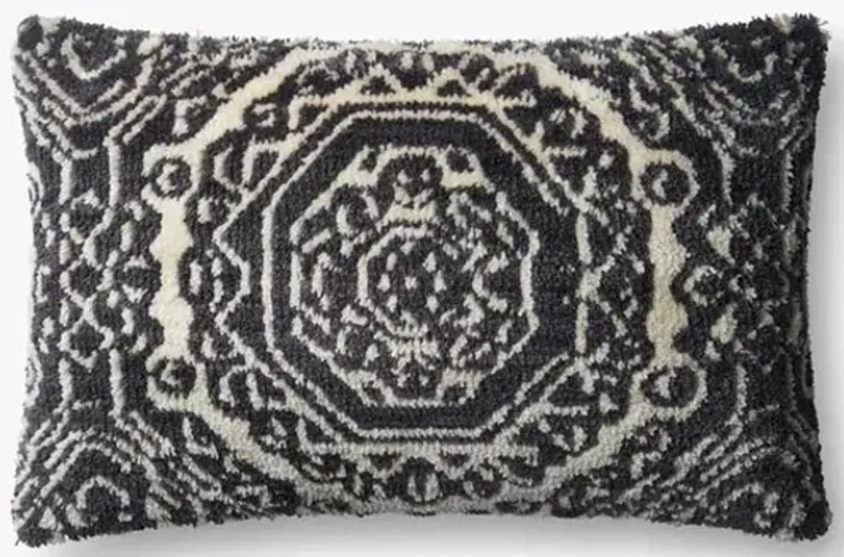 P0578 Black/White 13"x21" Down Pillow