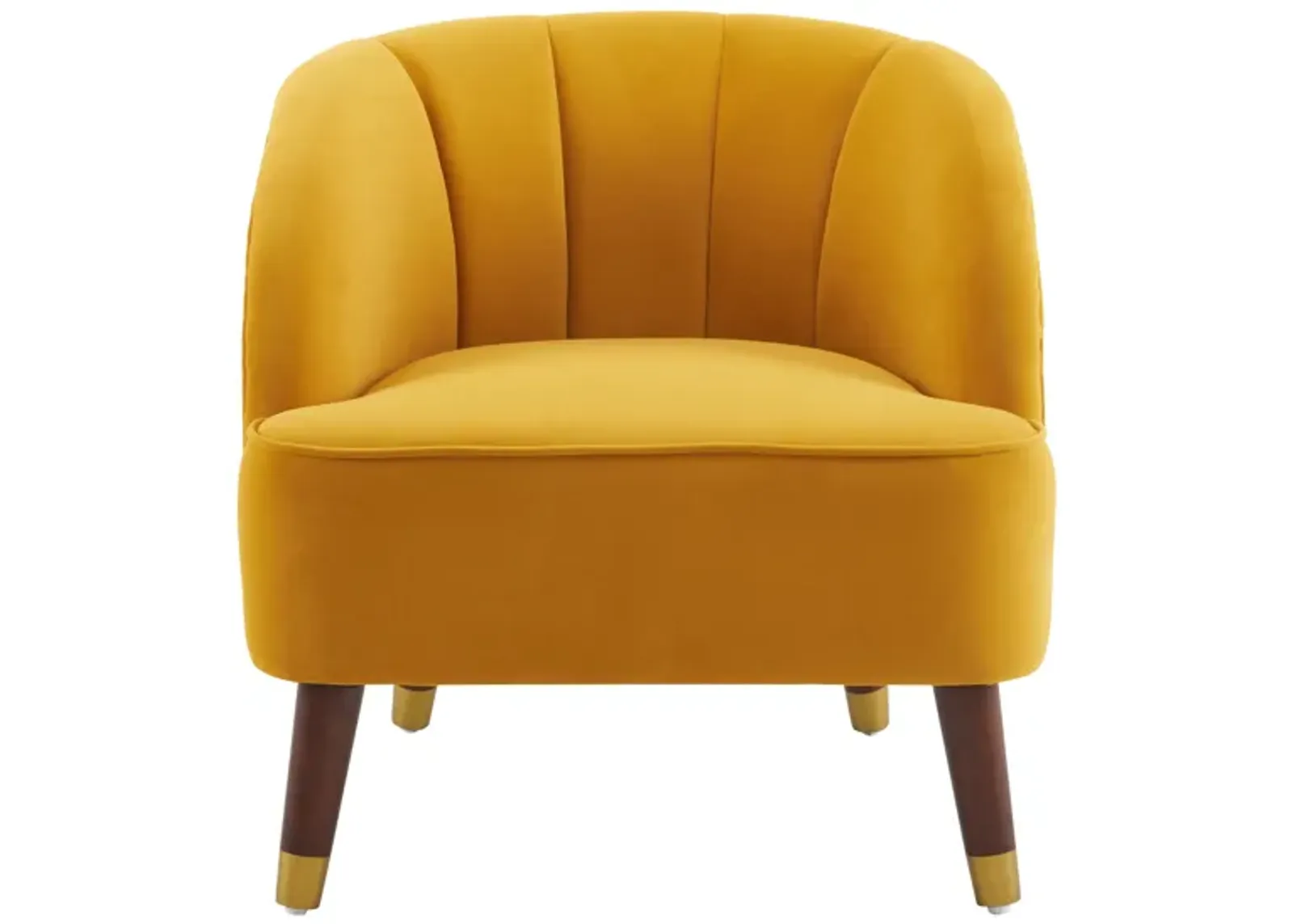 Merax Velvet Barrel Accent Chair