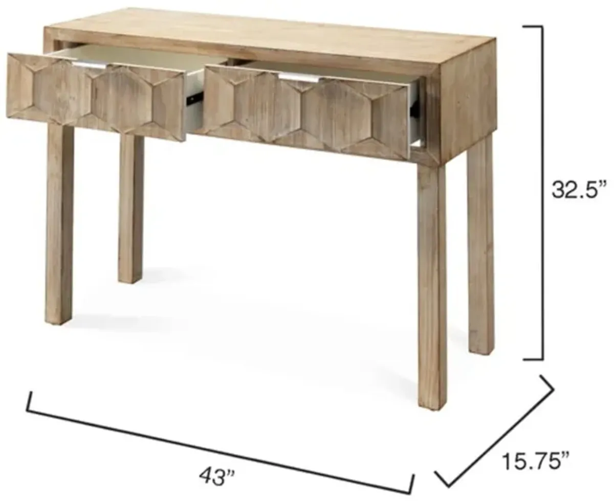 Juniper Two Drawer Console