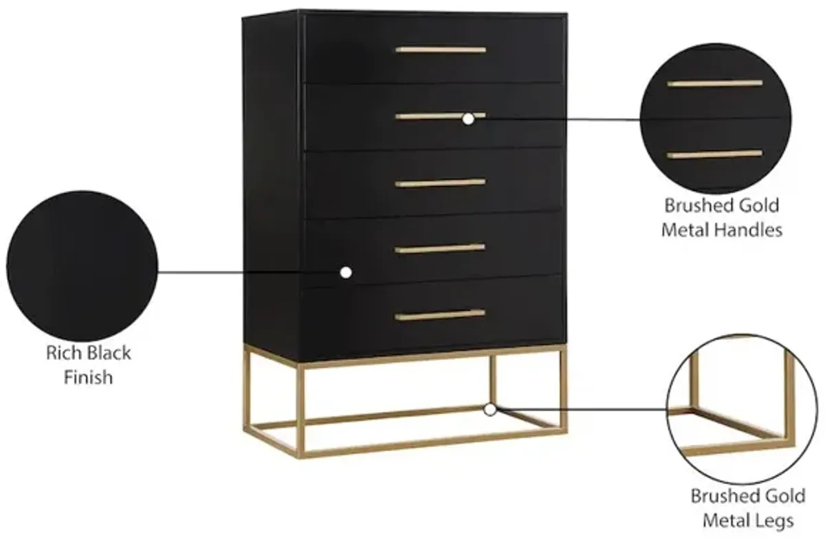 Meridian Furniture Maxine Black Chest