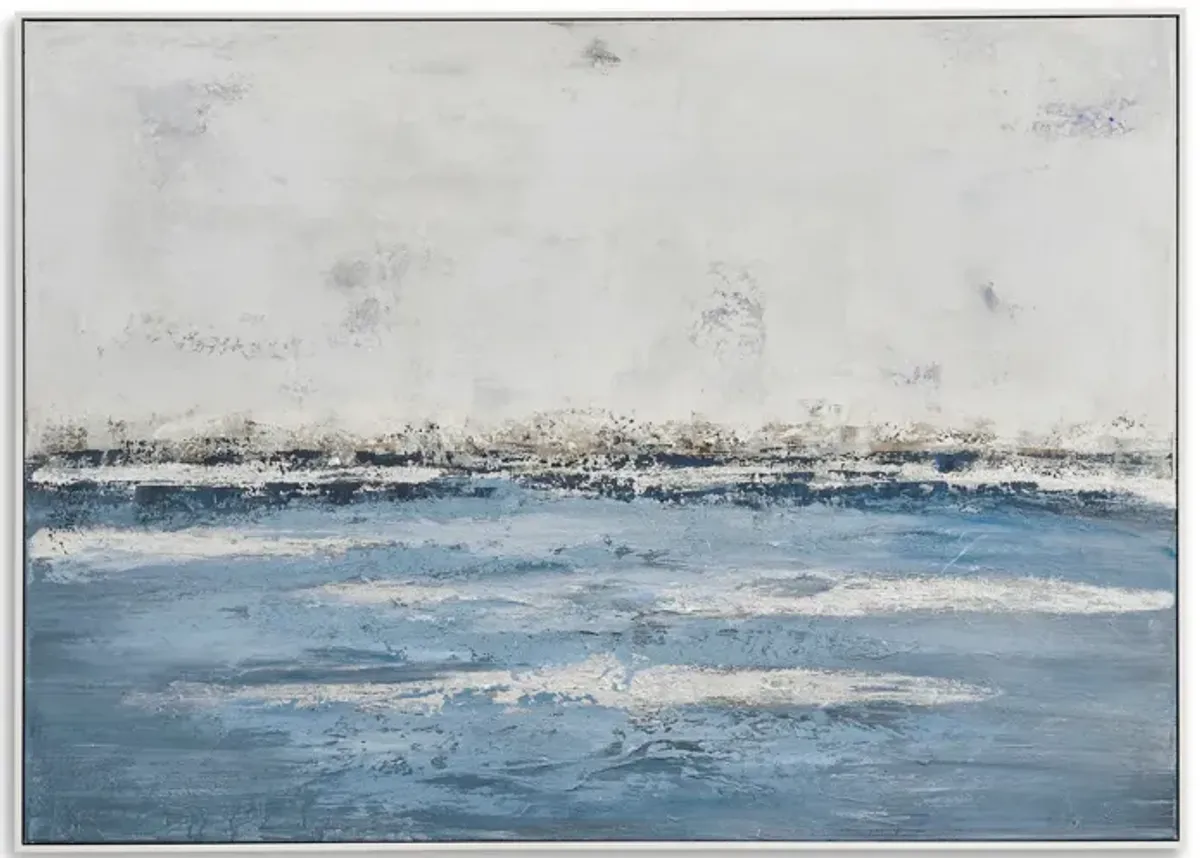 Soft Waves Framed Canvas